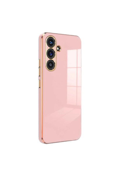 Newface Samsung Galaxy S24 FE Kılıf Volet Silikon - Pembe resmi