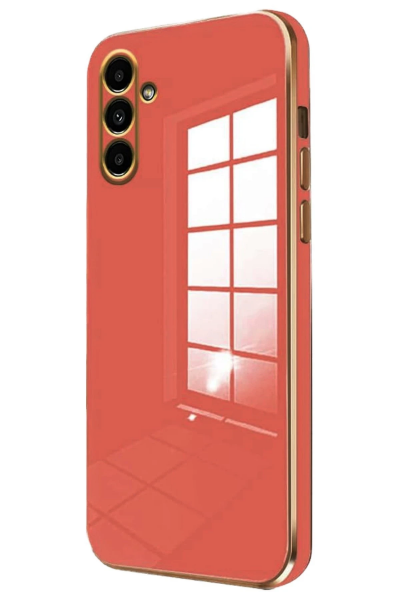 Newface Samsung Galaxy M15 Kılıf Volet Silikon - Kırmızı resmi