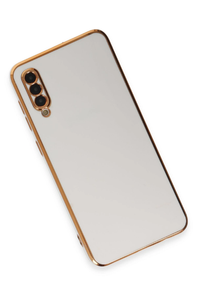 Newface Samsung Galaxy A50 Kılıf Volet Silikon - Beyaz resmi