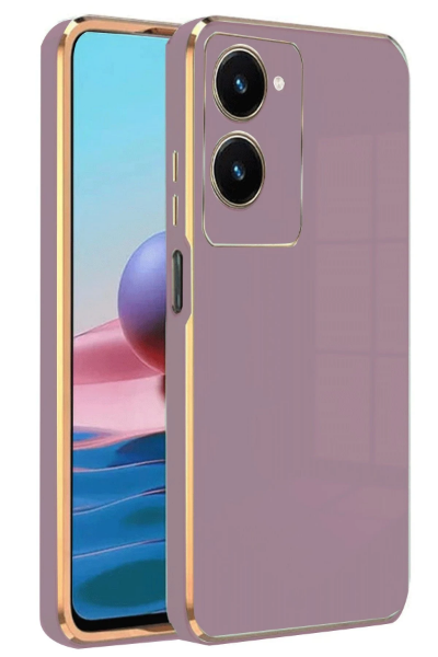 Newface Vivo Y18 Kılıf Volet Silikon - Mor resmi