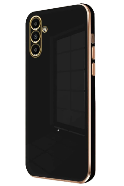 Newface Samsung Galaxy M15 Kılıf Volet Silikon - Siyah resmi