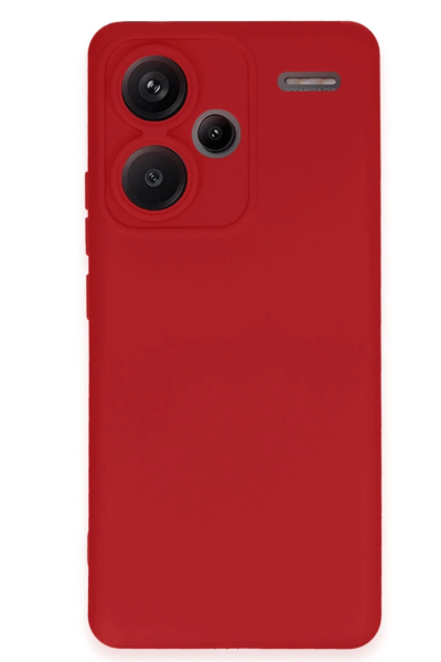 Newface Xiaomi Redmi Note 13 Pro Plus Kılıf Nano içi Kadife Silikon - Kırmızı resmi