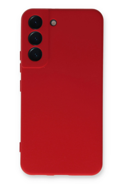 Newface Samsung Galaxy S23 Plus Kılıf Nano içi Kadife Silikon - Kırmızı resmi