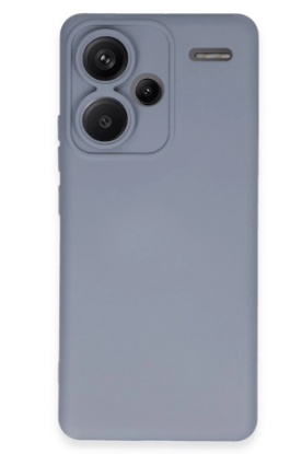 Newface Xiaomi Redmi Note 13 Pro Plus Kılıf Nano içi Kadife Silikon - Gri resmi