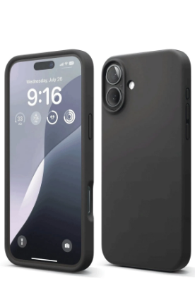 Newface iPhone 16 Kılıf Nano içi Kadife Silikon - Siyah resmi