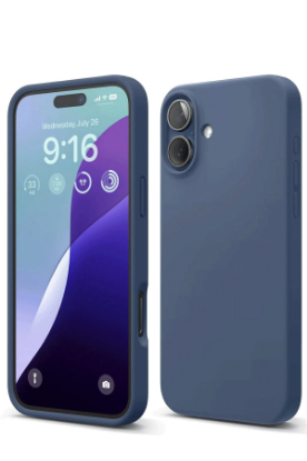 Newface iPhone 16 Kılıf Nano içi Kadife Silikon - Lacivert resmi