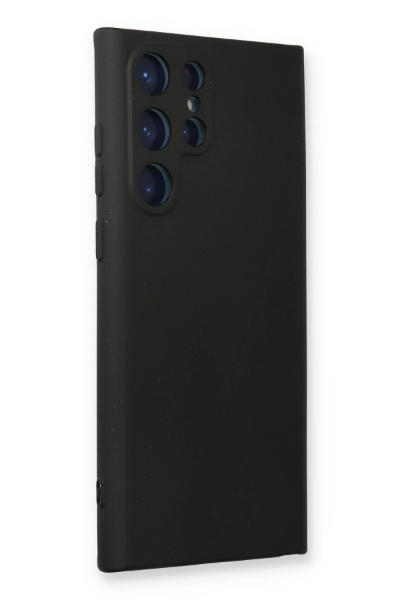 Newface Samsung Galaxy S23 Ultra Kılıf Nano içi Kadife Silikon - Siyah resmi