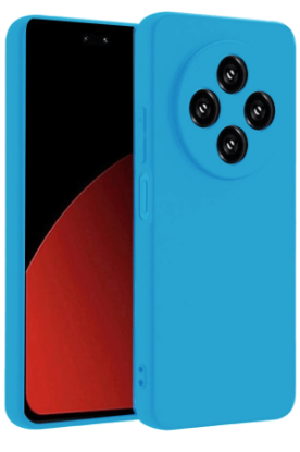 Newface Xiaomi Redmi 14C Kılıf Nano içi Kadife Silikon - Mavi resmi