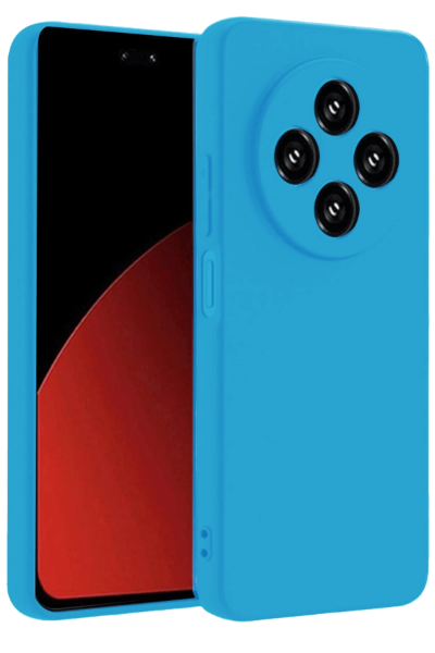 Newface Xiaomi Redmi 14C Kılıf Nano içi Kadife Silikon - Mavi resmi