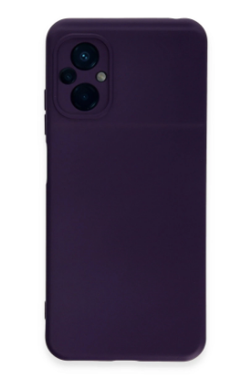 Newface Xiaomi Poco M5 Kılıf Nano içi Kadife Silikon - Mor resmi