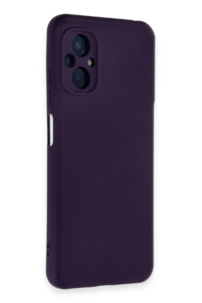 Newface Xiaomi Poco M5 Kılıf Nano içi Kadife Silikon - Mor resmi