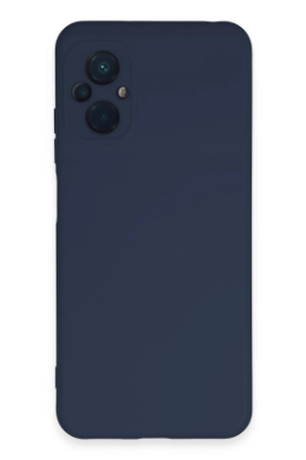 Newface Xiaomi Poco M5 Kılıf Nano içi Kadife Silikon - Lacivert resmi