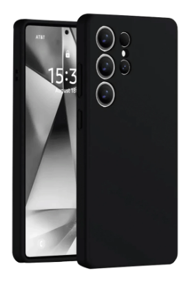 Newface Samsung Galaxy S25 Ultra Kılıf Nano içi Kadife Silikon - Siyah resmi