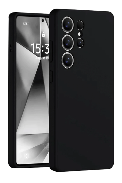 Newface Samsung Galaxy S25 Ultra Kılıf Nano içi Kadife Silikon - Siyah resmi