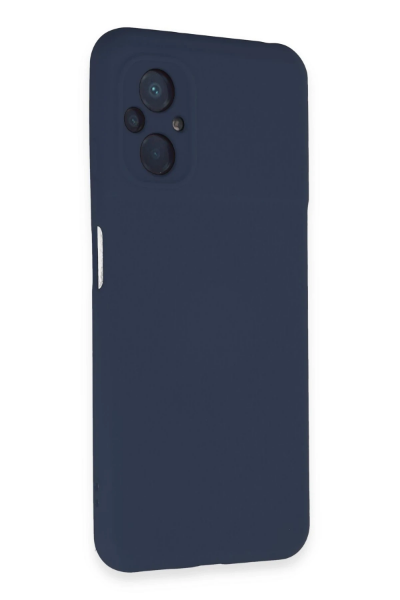 Newface Xiaomi Poco M5 Kılıf Nano içi Kadife Silikon - Lacivert resmi