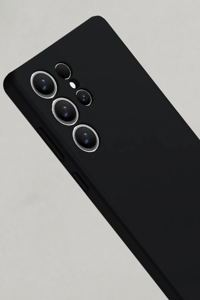 Newface Samsung Galaxy S25 Ultra Kılıf Nano içi Kadife Silikon - Siyah resmi