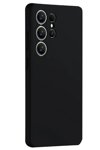 Newface Samsung Galaxy S25 Ultra Kılıf Nano içi Kadife Silikon - Siyah resmi