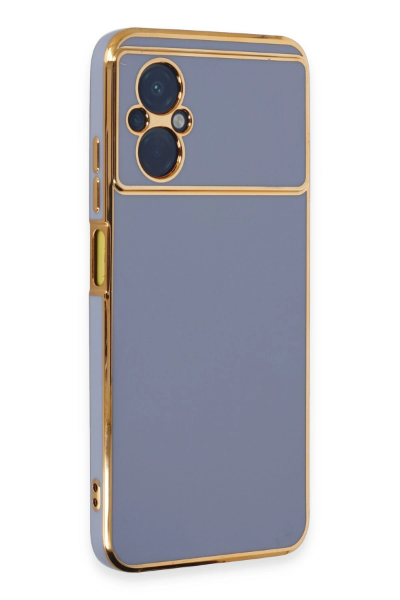 Newface Xiaomi Poco M5 Kılıf Volet Silikon - Mavi resmi