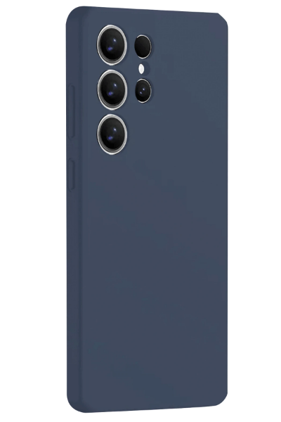 Newface Samsung Galaxy S25 Ultra Kılıf Nano içi Kadife Silikon - Lacivert resmi