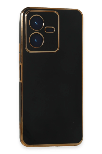 Newface Vivo Y22 2022 Kılıf Volet Silikon - Siyah resmi