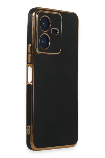 Newface Vivo Y22 2022 Kılıf Volet Silikon - Siyah resmi