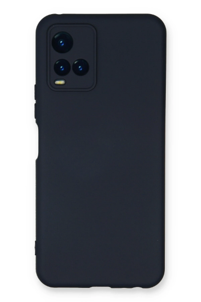 Newface Vivo Y21S Kılıf Nano içi Kadife Silikon - Lacivert resmi