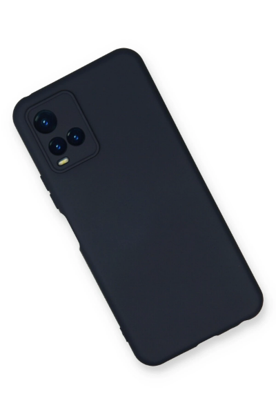 Newface Vivo Y21S Kılıf Nano içi Kadife Silikon - Lacivert resmi
