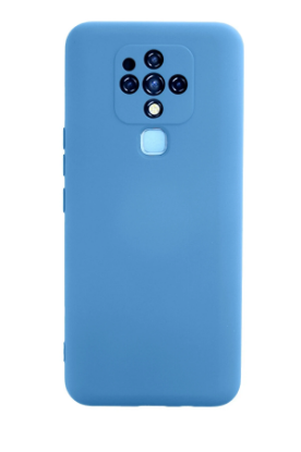 Newface Tecno Camon 16 Kılıf Nano içi Kadife Silikon - Mavi resmi