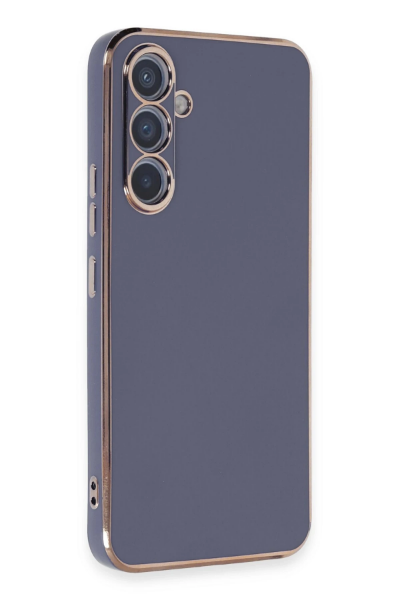 Newface Samsung Galaxy A54 5G Kılıf Volet Silikon - Mavi resmi