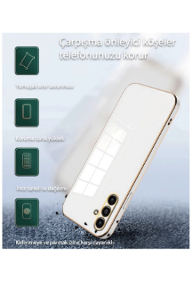 Newface Samsung Galaxy A16 5G Kılıf Volet Silikon - Beyaz resmi