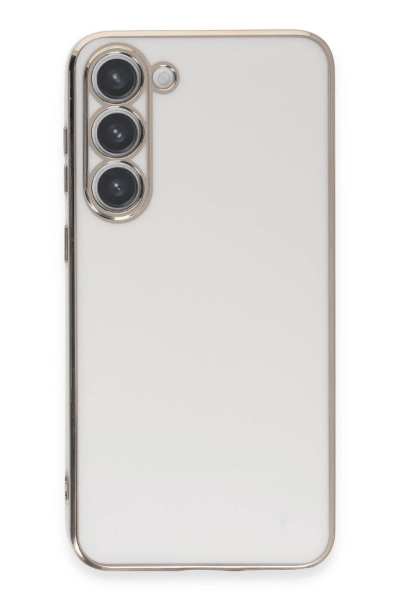 Newface Samsung Galaxy S23 Kılıf Volet Silikon - Beyaz resmi