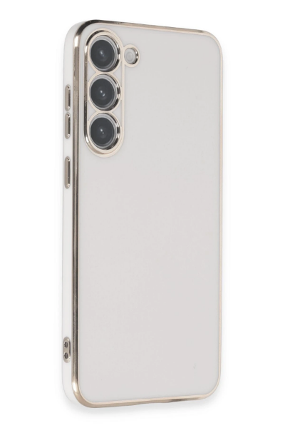 Newface Samsung Galaxy S23 Kılıf Volet Silikon - Beyaz resmi