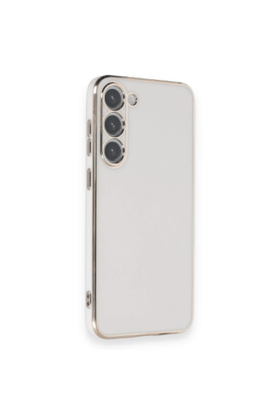 Newface Samsung Galaxy S23 Plus Kılıf Volet Silikon - Beyaz resmi