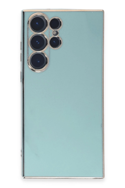 Newface Samsung Galaxy S23 Ultra Kılıf Volet Silikon - Açık Yeşil resmi