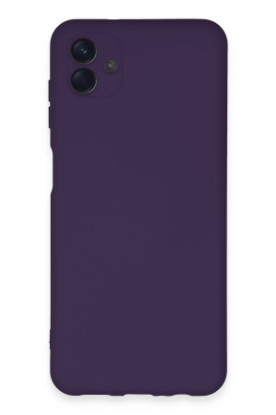 Newface Samsung Galaxy A04E Kılıf Nano içi Kadife Silikon - Mor resmi