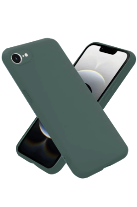 Newface iPhone 16E Kılıf Nano içi Kadife Silikon - Koyu Yeşil resmi