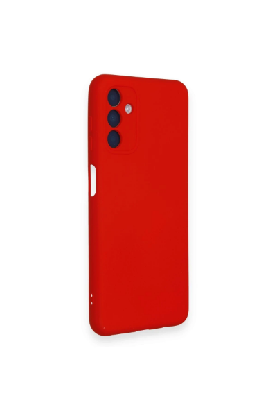Newface Samsung Galaxy A14 4G Kılıf Nano içi Kadife Silikon - Kırmızı resmi