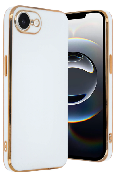 Newface iPhone 16E Kılıf Volet Silikon - Beyaz resmi