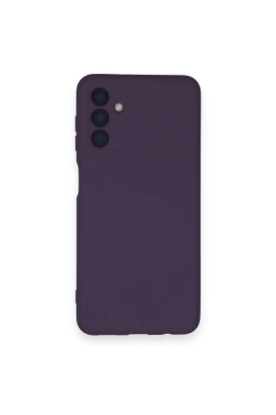 Newface Samsung Galaxy A14 4G Kılıf Nano içi Kadife Silikon - Mor resmi
