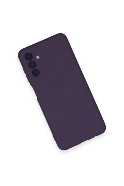 Newface Samsung Galaxy A14 4G Kılıf Nano içi Kadife Silikon - Mor resmi