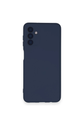 Newface Samsung Galaxy A14 4G Kılıf Nano içi Kadife Silikon - Lacivert resmi