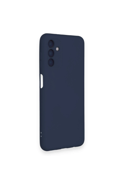 Newface Samsung Galaxy A14 4G Kılıf Nano içi Kadife Silikon - Lacivert resmi