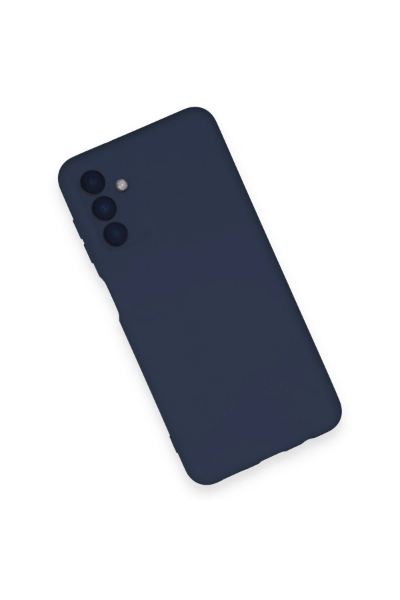 Newface Samsung Galaxy A14 4G Kılıf Nano içi Kadife Silikon - Lacivert resmi