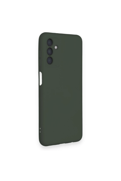 Newface Samsung Galaxy A14 4G Kılıf Nano içi Kadife Silikon - Koyu Yeşil resmi