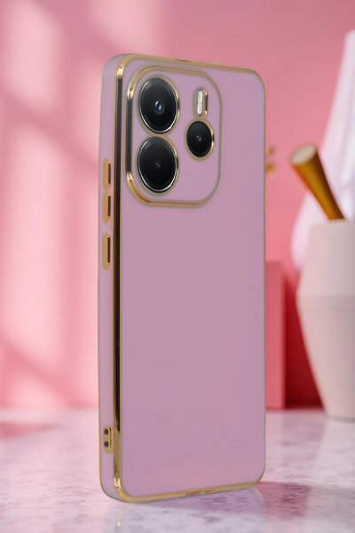 Newface Xiaomi Redmi Note 14 4G Kılıf Volet Silikon - Mor resmi