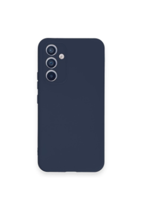 Newface Samsung Galaxy A34 5G Kılıf Nano içi Kadife Silikon - Lacivert resmi