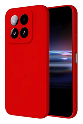 Newface Xiaomi Mi 14T Pro Kılıf Nano içi Kadife Silikon - Kırmızı resmi