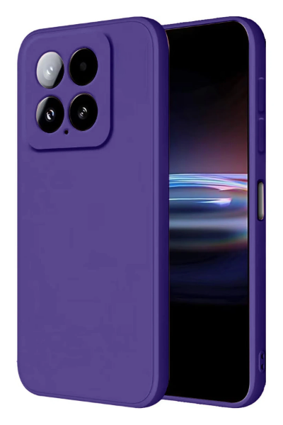 Newface Xiaomi Mi 14T Pro Kılıf Nano içi Kadife Silikon - Mor resmi