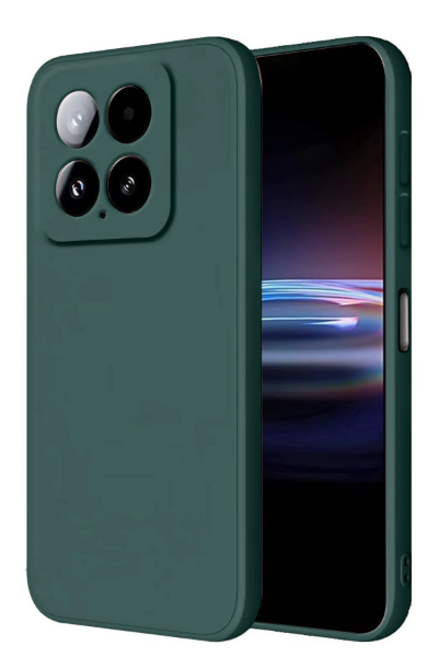 Newface Xiaomi Mi 14T Pro Kılıf Nano içi Kadife Silikon - Koyu Yeşil resmi