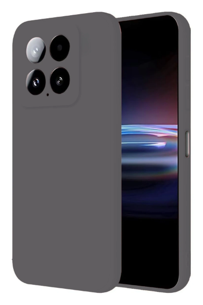 Newface Xiaomi Mi 14T Pro Kılıf Nano içi Kadife Silikon - Gri resmi